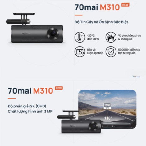70mai M310 Plus 2K