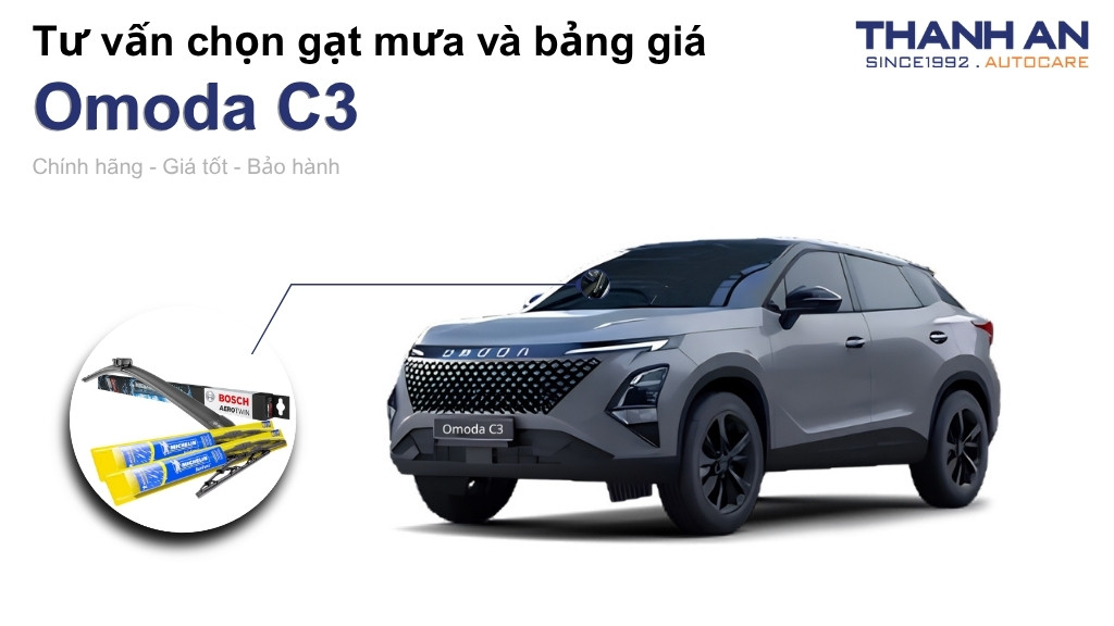 Gạt mưa xe Omoda C3 loại nào tốt? Bảng giá mới nhất