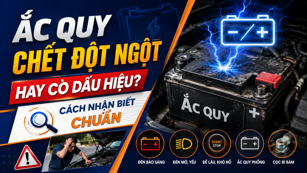 Ắc Quy Chết Đột Ngột Hay Có Dấu Hiệu Báo Trước?