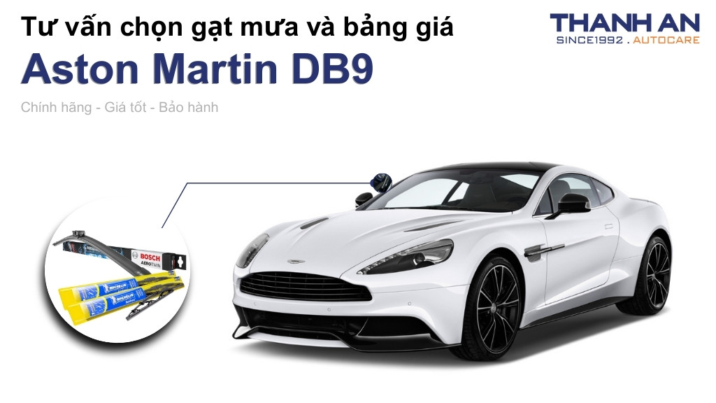 Gạt mưa xe Aston Martin DB9 loại nào tốt? Bảng giá mới nhất