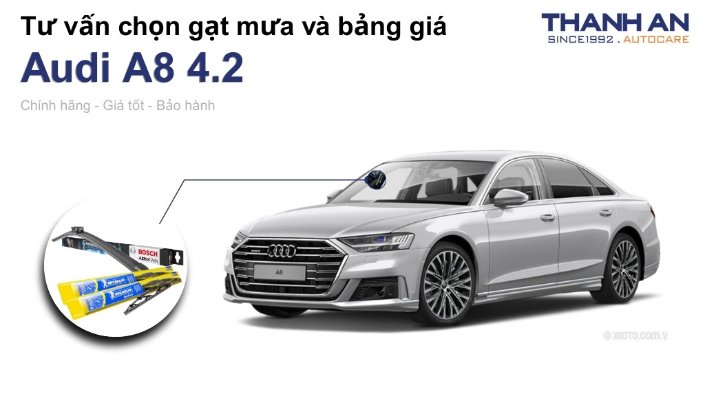 Gạt mưa xe Audi A8 4.2 loại nào tốt? Bảng giá mới nhất