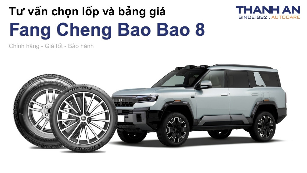 Lốp xe Fang Cheng Bao Bao 8 giá bao nhiêu? Sử dụng các kích thước nào?