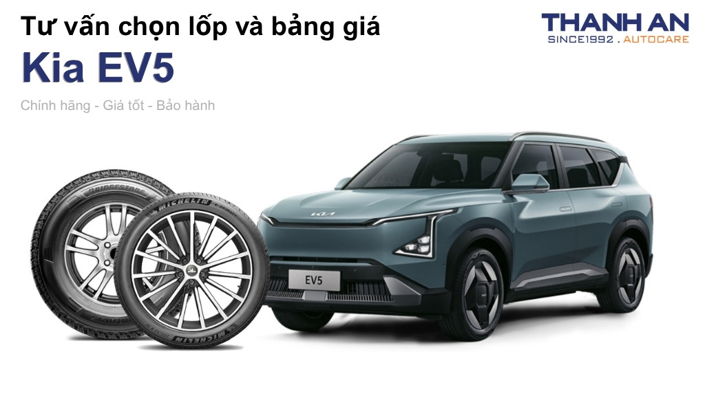 Lốp xe Kia EV5 giá bao nhiêu? Sử dụng các kích thước nào?