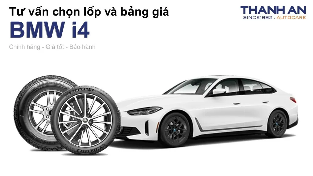 Lốp xe BMW i4 giá bao nhiêu? Sử dụng các kích thước nào?