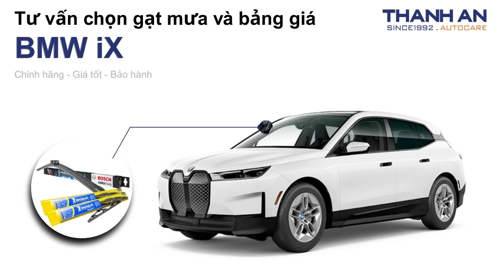 Gạt mưa xe BMW iX loại nào tốt? Bảng giá mới nhất