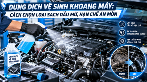 Dung Dịch Vệ Sinh Khoang Máy: Cách Chọn Loại Sạch Dầu Mỡ, Hạn Chế Ăn Mòn
