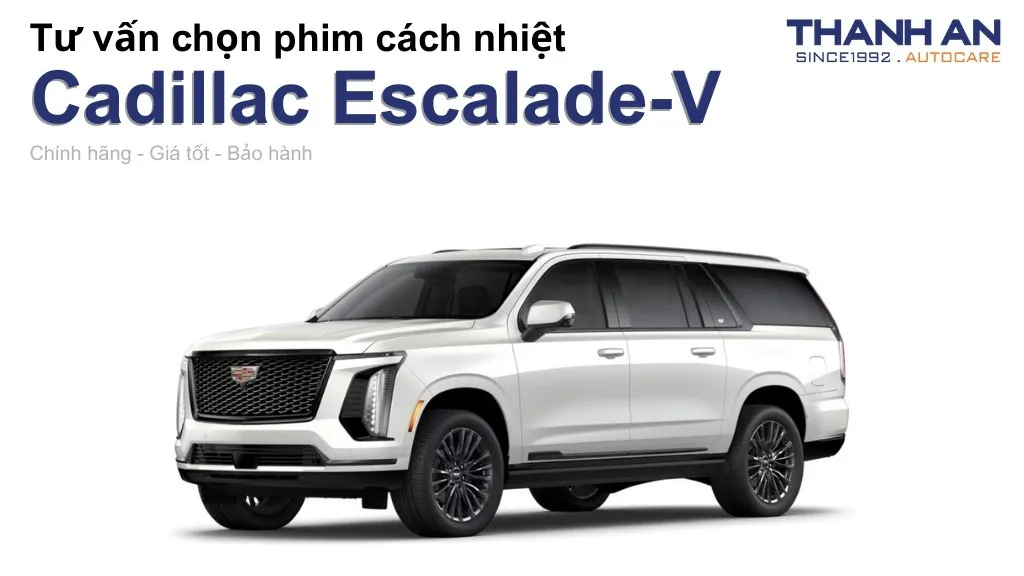 Dán phim cách nhiệt xe Cadillac Escalade-V loại nào tốt? Bảng giá mới nhất