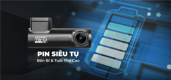 VIETMAP TS-C1 Bền bỉ vượt trội nhờ Pin siêu tụ điện (Super Capacitor)