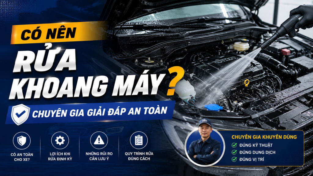 Có nên rửa khoang máy không? Chuyên gia giải đáp an toàn