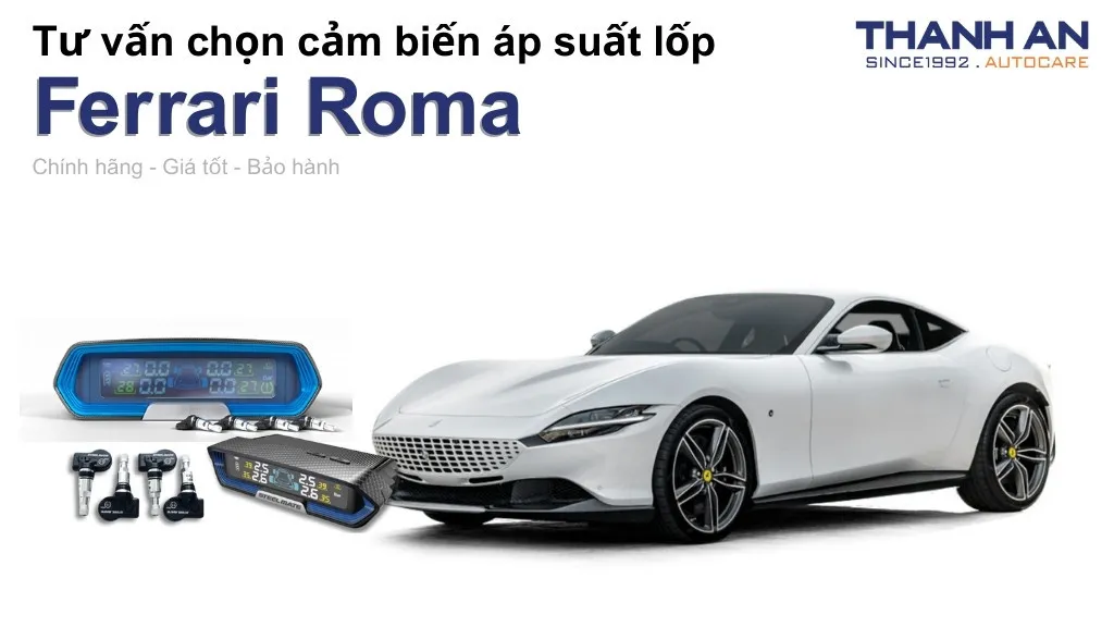 Cảm biến áp suất lốp xe Ferrari Roma loại nào tốt? Bảng giá mới nhất