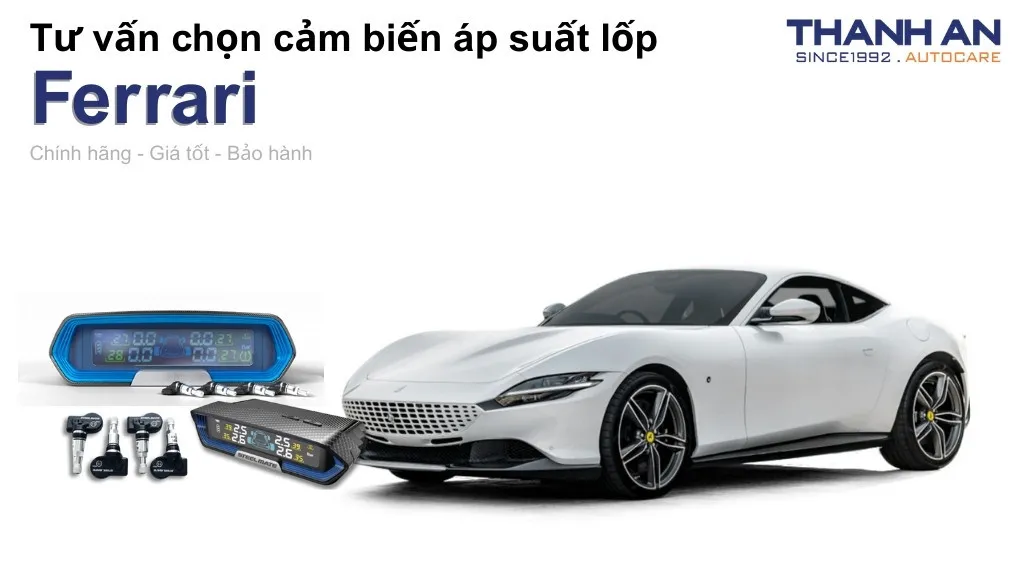 Cảm biến áp suất lốp xe Ferrari loại nào tốt? Bảng giá mới nhất