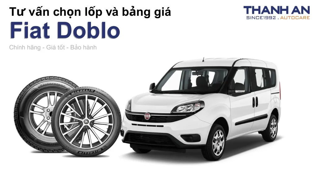 Lốp xe Fiat Doblo giá bao nhiêu? Sử dụng các kích thước nào?