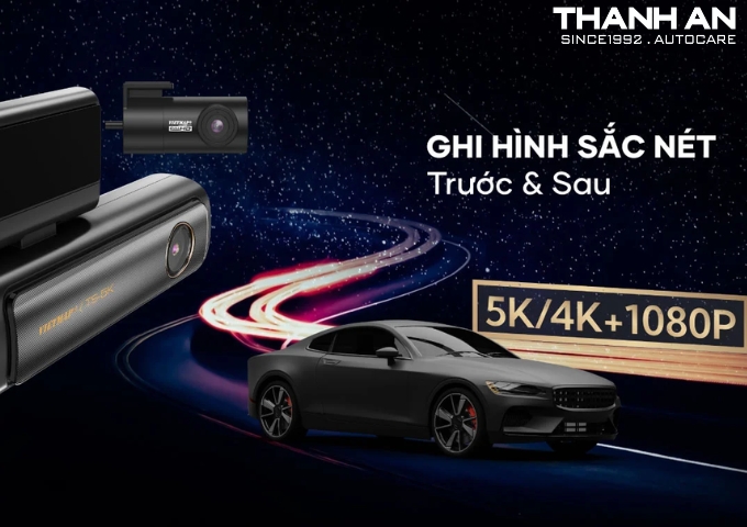 ​Lắp camera hành trình Vietmap TS-5k ghi hình sắc nét trước sau chính hãng tại quận 7