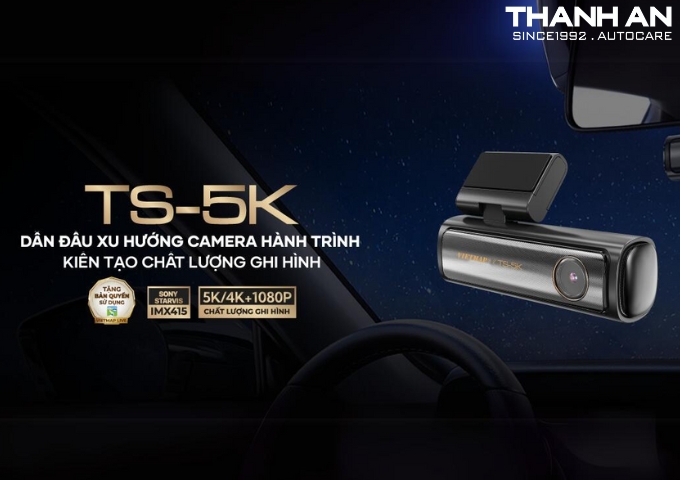 Camera hành trình Vietmap TS-5k là dòng sản phẩm mới của Vietmap với nhiều tính năng vượt trội