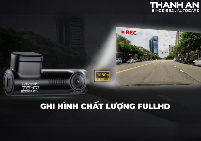 Lắp camera hành trình Vietmap C1 phụ kiện ô tô ghi hình chất lượng Full HD tại quận 7