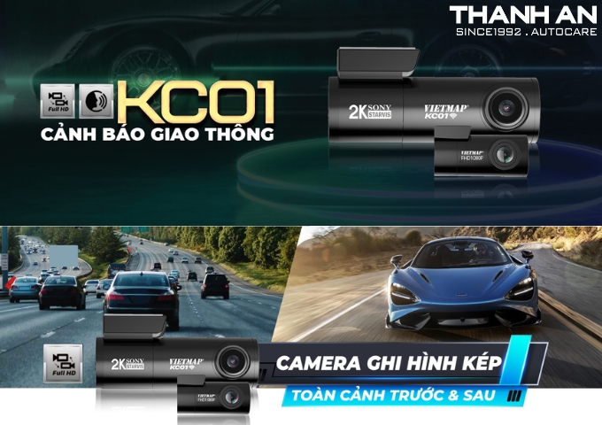 Lắp camera hành trình Vietmap KC01 cảnh báo giao thông chính hãng tại quận 7