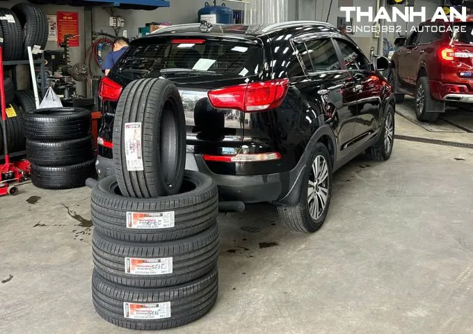 Cận cảnh gai lốp Kia Sportage chính hãng chất lượng cao