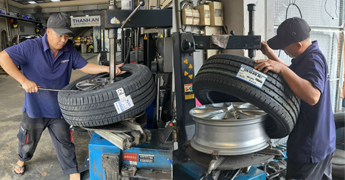 Thay lốp Toyo Tires 225/55R19 uy tín chính hãng giá tốt tại Thanh An Autocare Quận 7