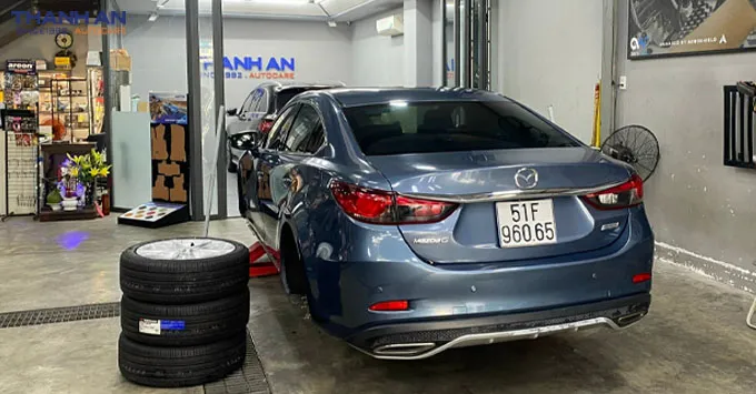 Thay lốp xe Yokohama cho Mazda 6 chính hãng tại Thanh An Autocare