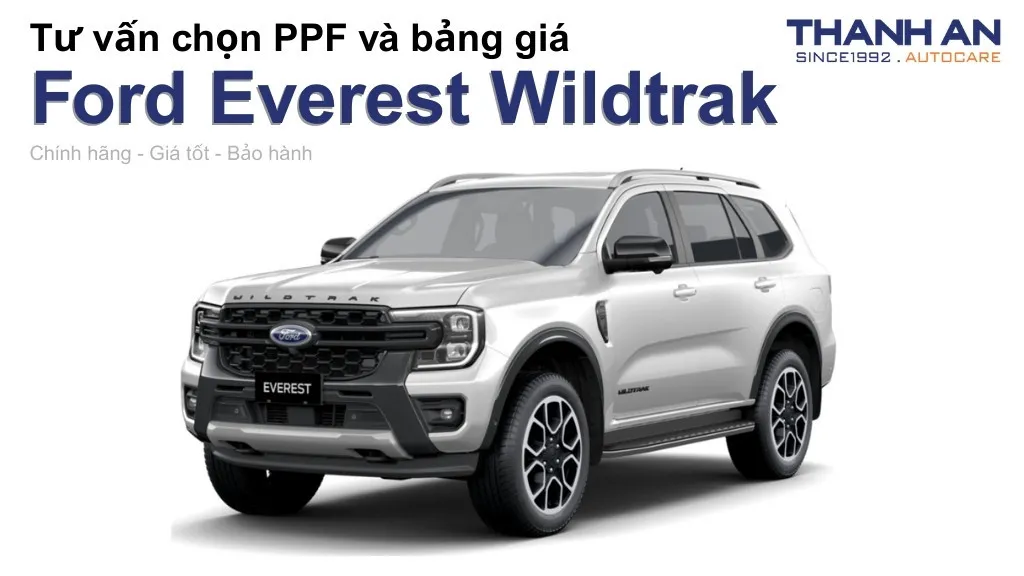 Dán PPF xe Ford Everest Wildtrak loại nào tốt? Bảng giá mới nhất