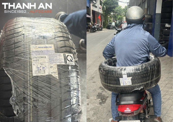 Giao lốp đi Củ Chi gấp cho khách hàng