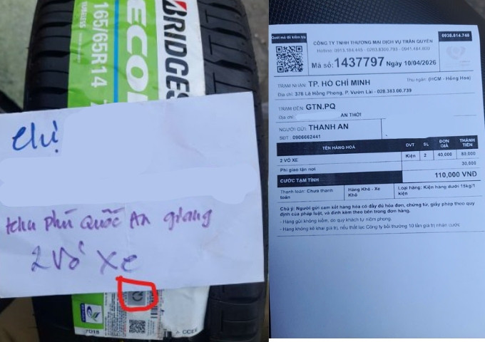 Gửi lốp i10 đi Phú Quốc: Cách Thanh An xử lý khi nhà xe chậm giao hàng