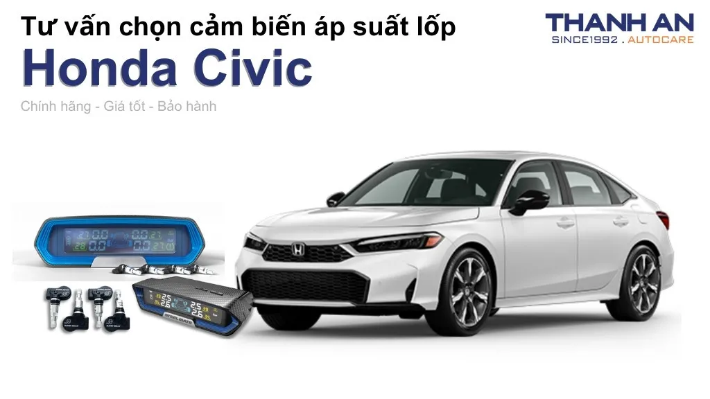 Cảm biến áp suất lốp xe Honda Civic loại nào tốt? Bảng giá mới nhất