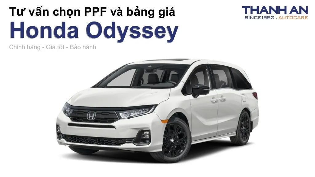 Dán PPF xe Honda Odyssey loại nào tốt? Bảng giá mới nhất