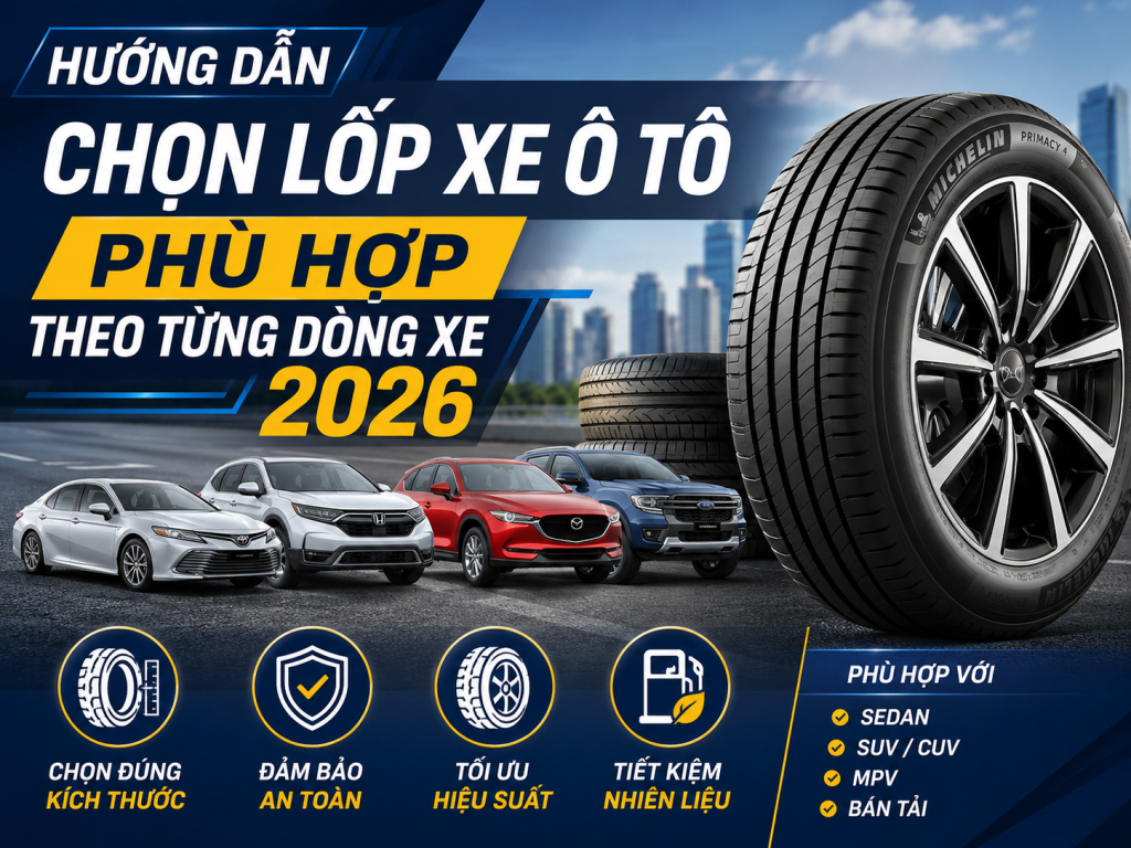 Hướng dẫn chọn lốp xe ô tô phù hợp
