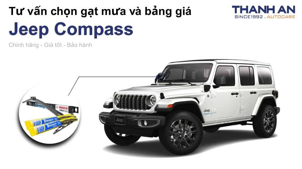 Gạt mưa xe Jeep Compass loại nào tốt? Bảng giá mới nhất