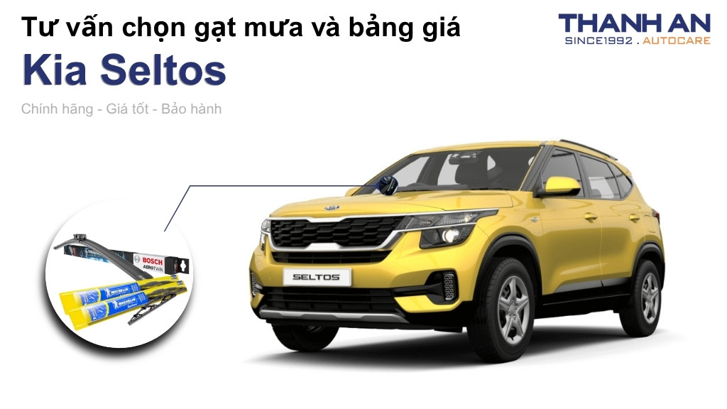 Gạt mưa xe Kia Seltos loại nào tốt? Bảng giá mới nhất