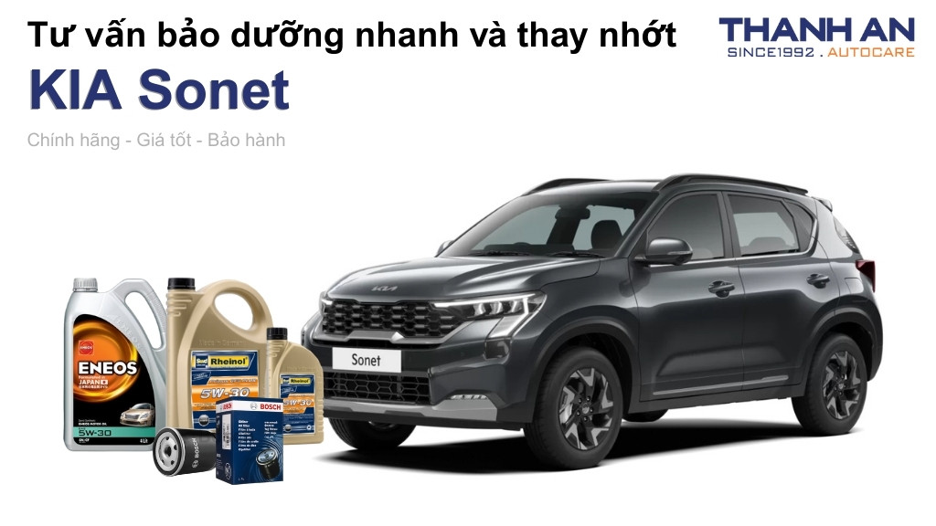 Dầu nhớt xe KIA Sonet loại nào tốt? Bảng giá mới nhất