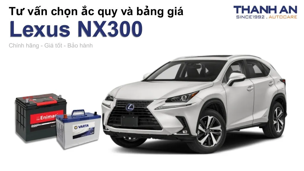 Bình ắc quy xe Lexus NX300 loại nào tốt? Bảng giá mới nhất