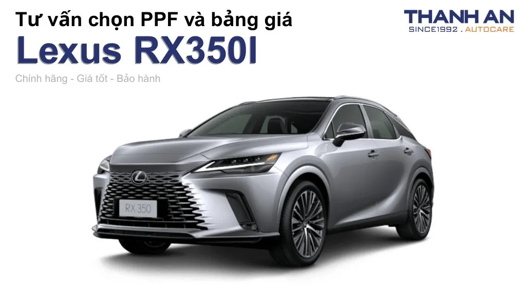 Dán PPF xe Lexus RX350l loại nào tốt? Bảng giá mới nhất