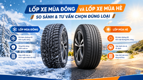 Lốp xe mùa đông và lốp xe mùa hè: So sánh & tư vấn chọn đúng loại