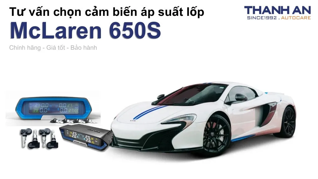 Cảm biến áp suất lốp xe McLaren 650S loại nào tốt? Bảng giá mới nhất