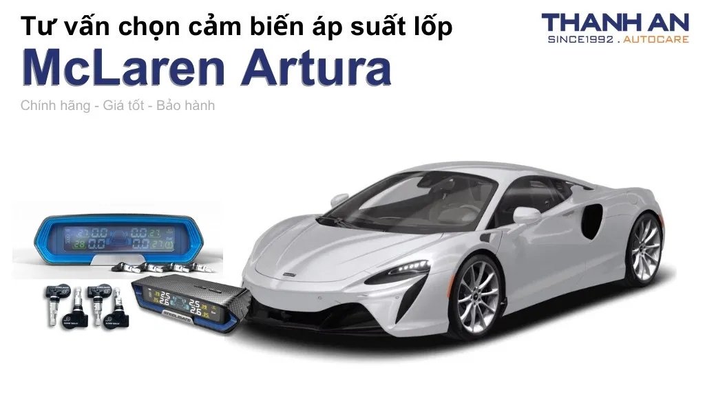 Cảm biến áp suất lốp xe McLaren Artura loại nào tốt? Bảng giá mới nhất