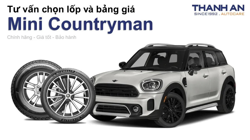 Lốp xe Mini Countryman giá bao nhiêu? Sử dụng các kích thước nào?