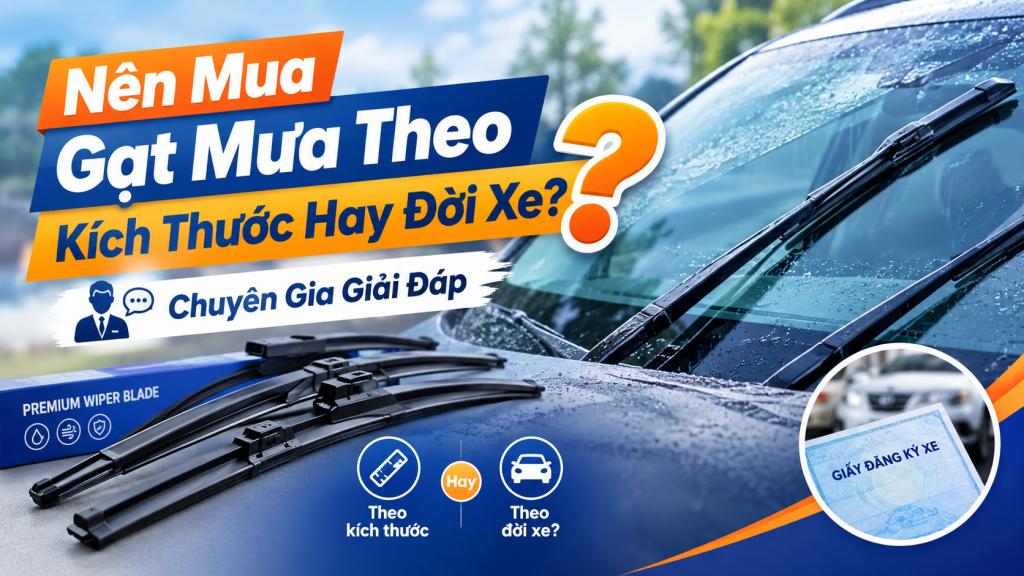 Nên Mua Gạt Mưa Theo Kích Thước Hay Đời Xe? Chuyên Gia Giải Đáp