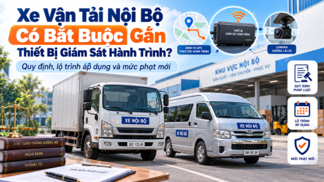 Xe Vận Tải Nội Bộ: Quy Định Thiết Bị Giám Sát Hành Trình Và Mức Phạt 2026