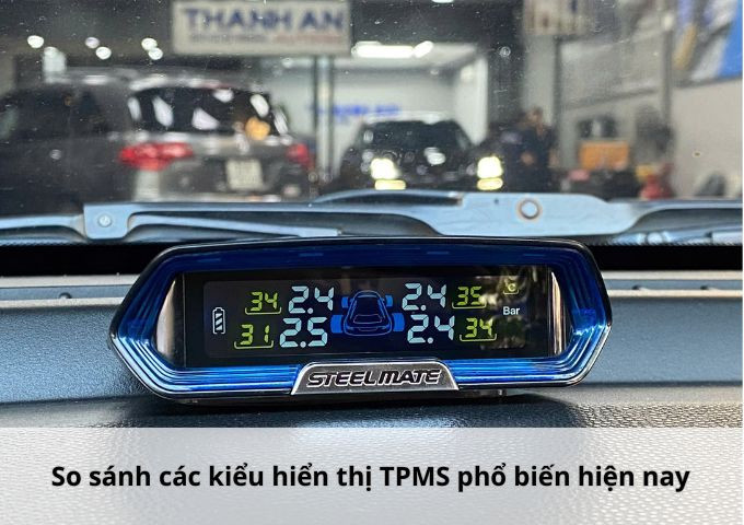 So sánh các kiểu hiển thị TPMS phổ biến hiện nay