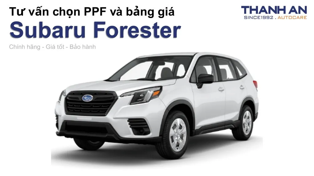 Dán PPF xe Subaru Forester loại nào tốt? Bảng giá mới nhất