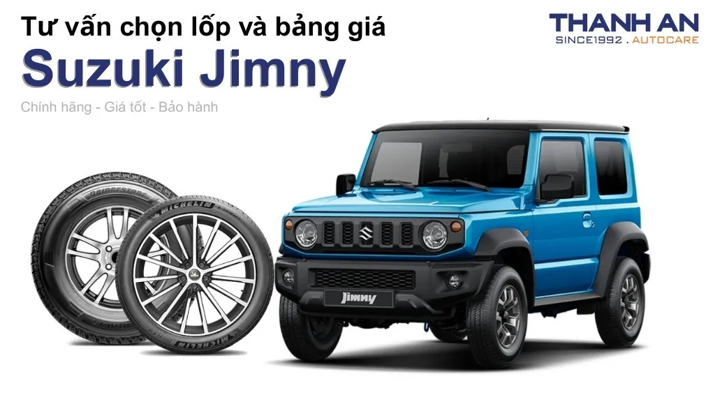 Lốp xe Suzuki Jimny giá bao nhiêu? Sử dụng các kích thước nào?