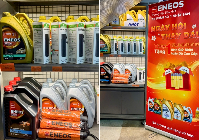 Thay nhớt ENEOS nhận quà liền tay tại Thanh An Autocare