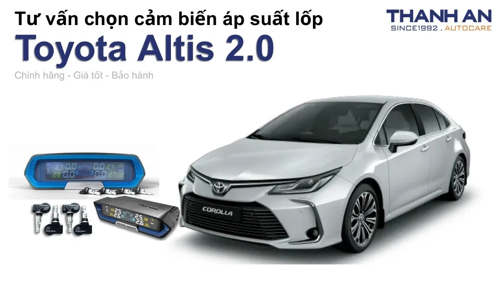 Cảm biến áp suất lốp xe Toyota Altis 2.0 loại nào tốt? Bảng giá mới nhất