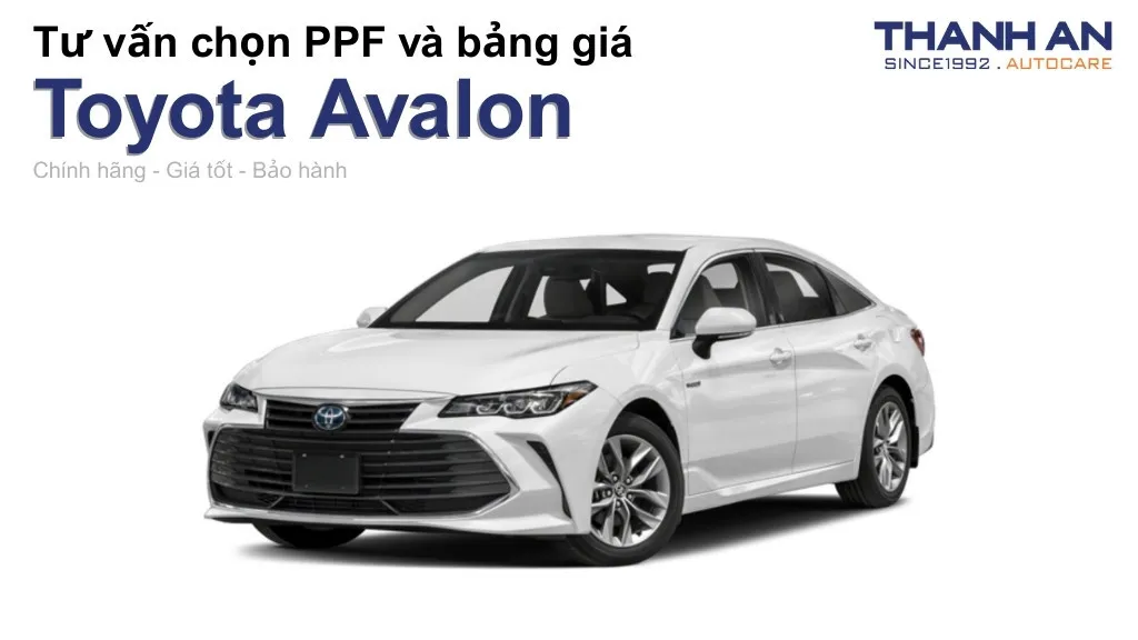 Dán PPF xe Toyota Avalon loại nào tốt? Bảng giá mới nhất