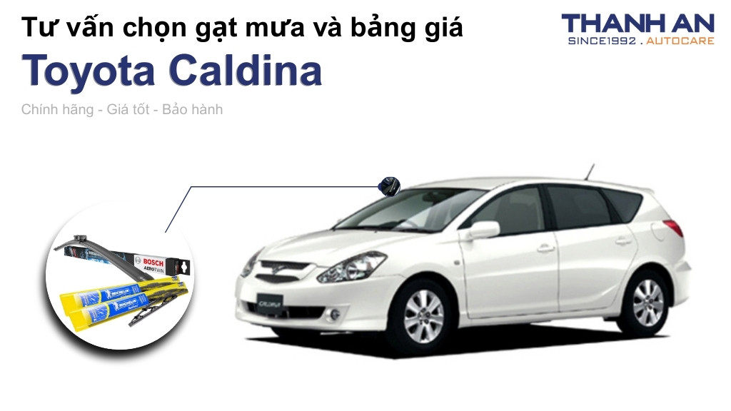 Gạt mưa xe Toyota Caldina loại nào tốt? Bảng giá mới nhất