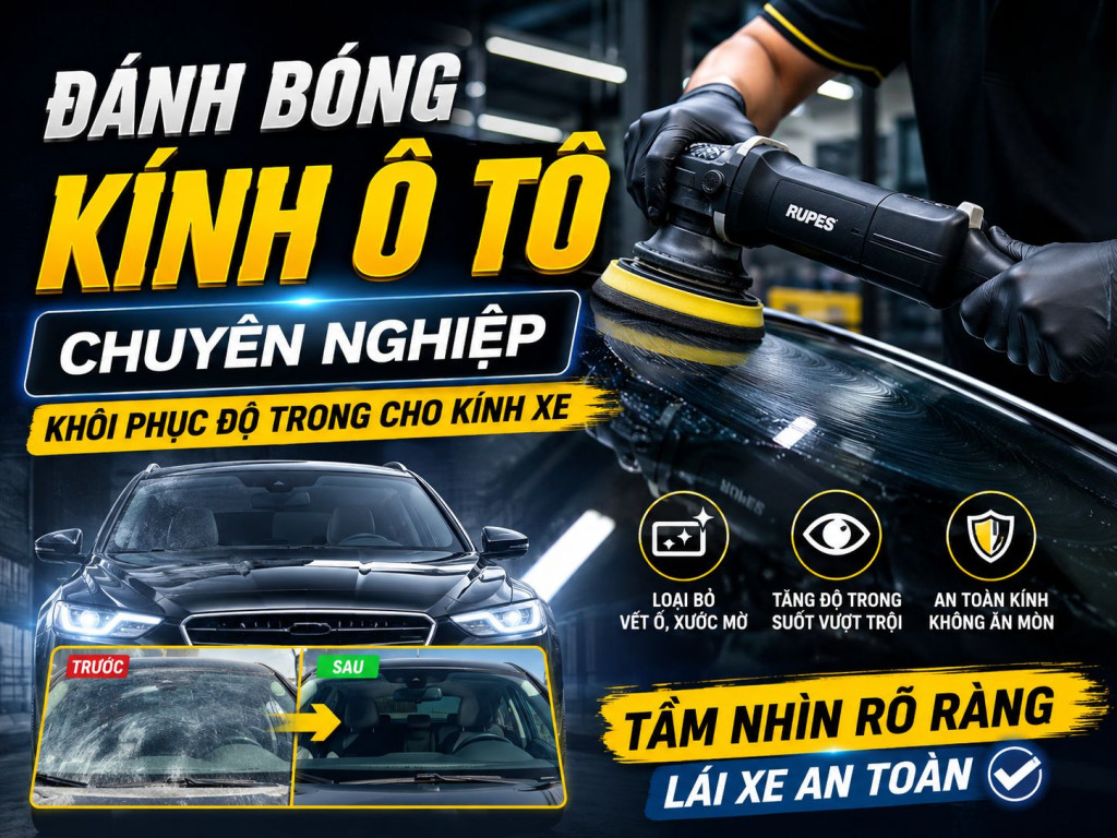 Dịch Vụ Đánh Bóng Kính Ô Tô Chuyên Nghiệp