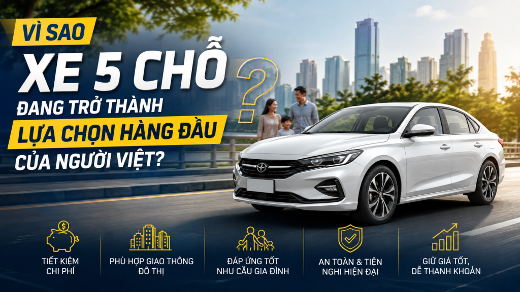 Vì Sao Xe 5 Chỗ Đang Trở Thành Lựa Chọn Hàng Đầu Của Người Việt?
