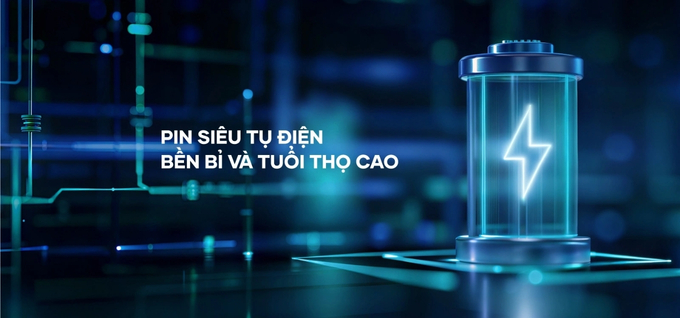 Vietmap L110 sở hữu pin siêu tụ điện, bền bỉ và tuổi thọ cao